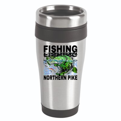 Fishing Northern Pike 16oz Travel Tumbler