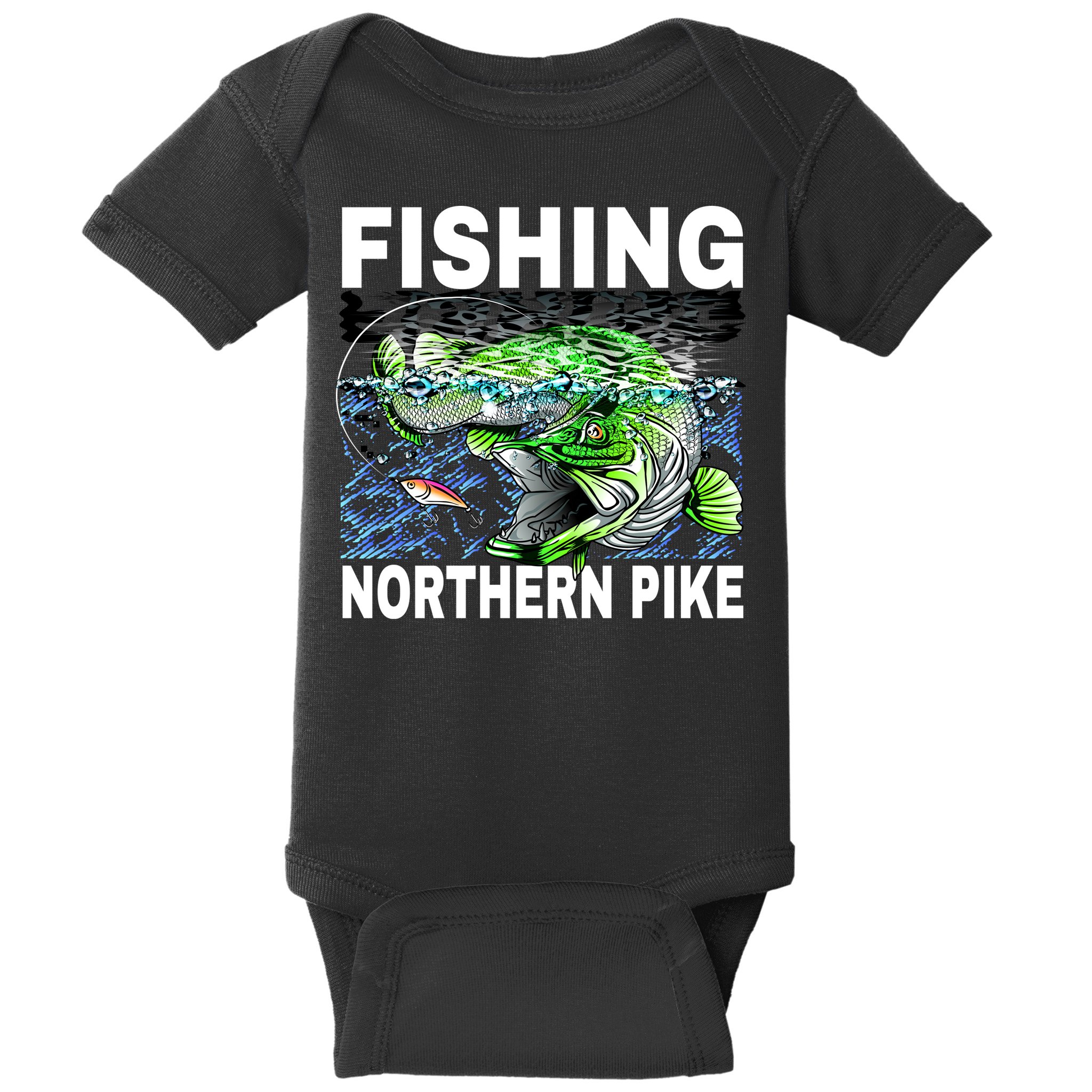 Fishing Northern Pike Baby Bodysuit