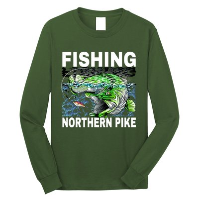 Fishing Northern Pike Long Sleeve Shirt