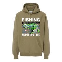 Fishing Northern Pike Premium Hoodie