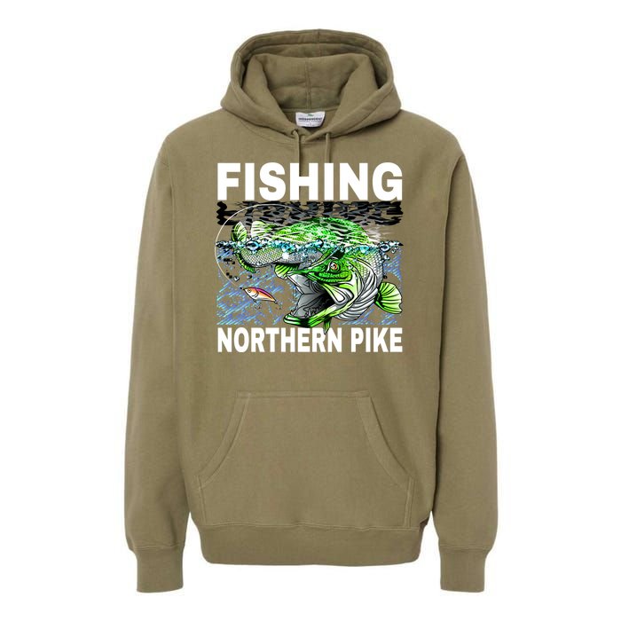 Fishing Northern Pike Premium Hoodie