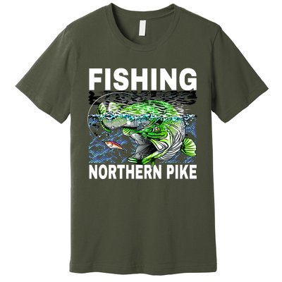 Fishing Northern Pike Premium T-Shirt