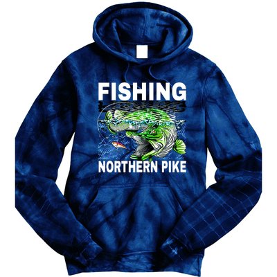 Fishing Northern Pike Tie Dye Hoodie