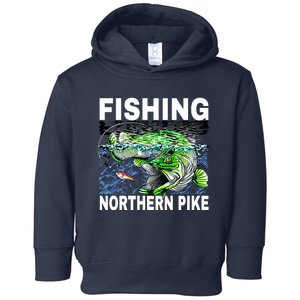 Fishing Northern Pike Toddler Hoodie