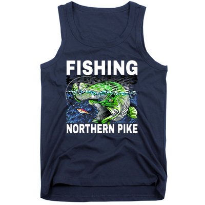 Fishing Northern Pike Tank Top