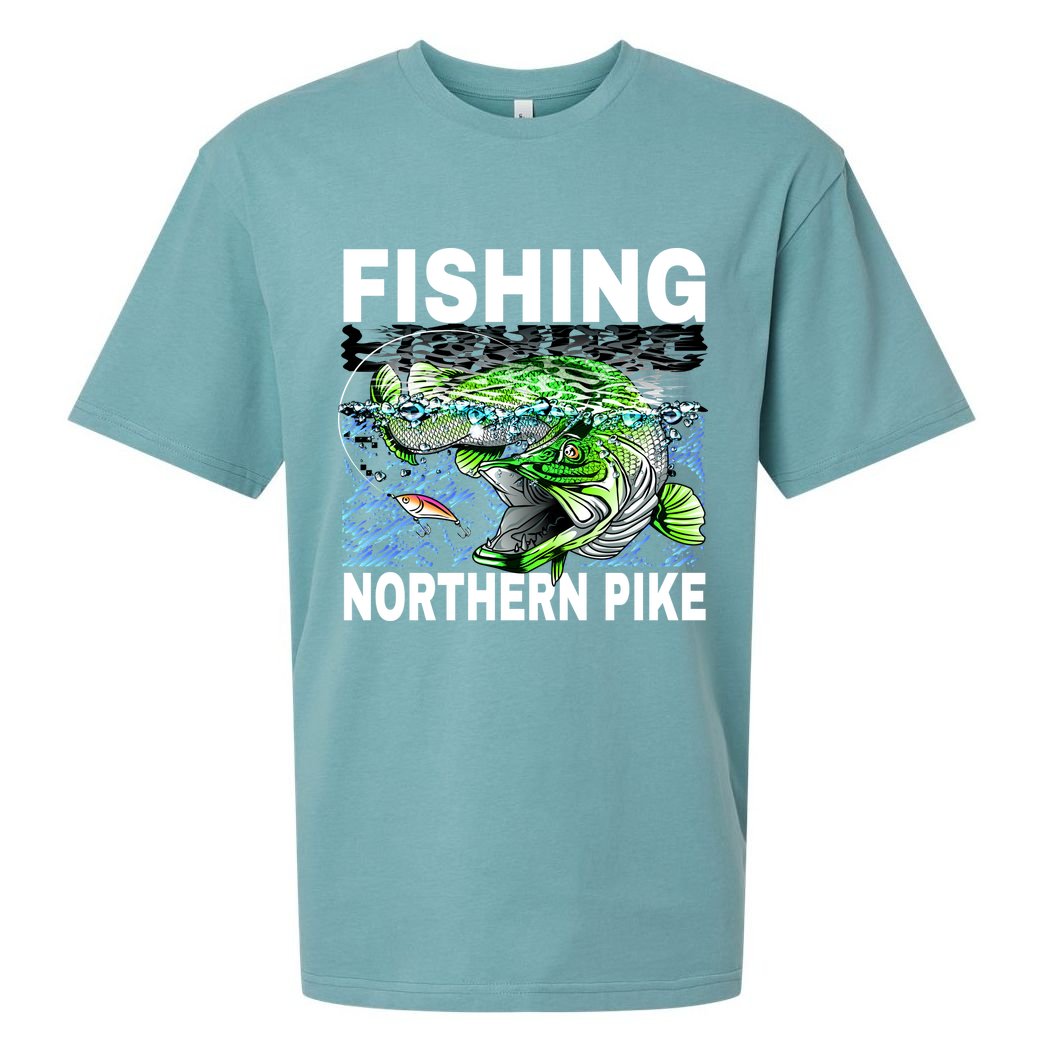 Fishing Northern Pike Sueded Cloud Jersey T-Shirt