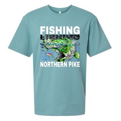 Fishing Northern Pike Sueded Cloud Jersey T-Shirt