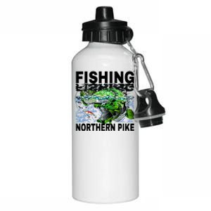 Fishing Northern Pike Aluminum Water Bottle