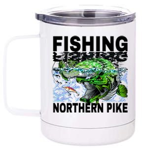 Fishing Northern Pike 12 oz Stainless Steel Tumbler Cup