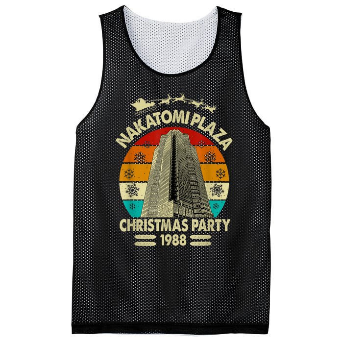 Funny Nakatomi Plaza Christmas Party 1988 Xmas Holiday Mesh Reversible Basketball Jersey Tank