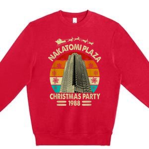 Funny Nakatomi Plaza Christmas Party 1988 Xmas Holiday Premium Crewneck Sweatshirt