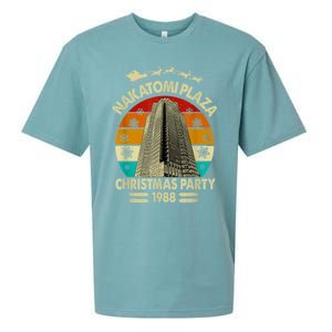 Funny Nakatomi Plaza Christmas Party 1988 Xmas Holiday Sueded Cloud Jersey T-Shirt