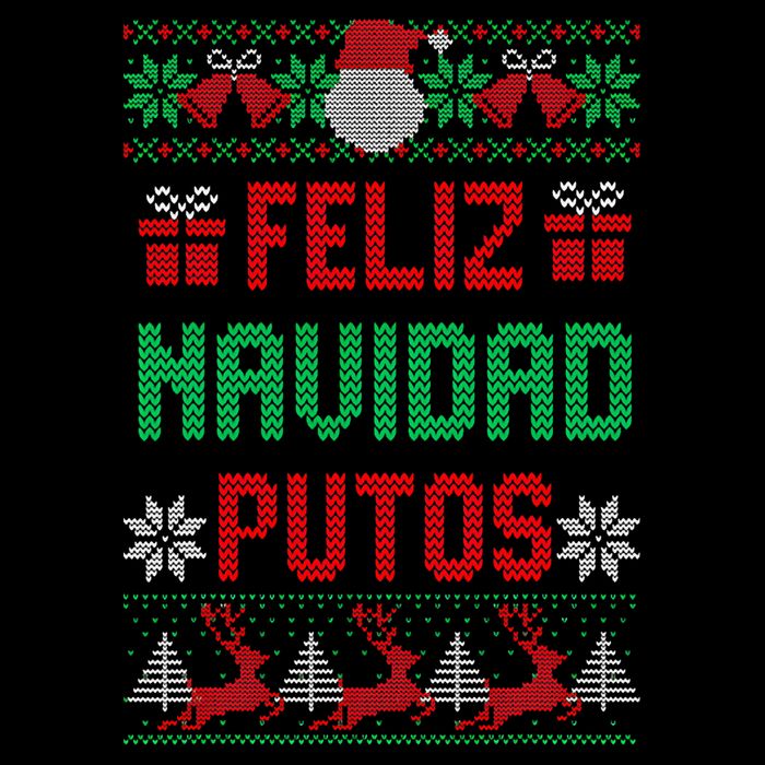 Feliz Navidad Putos Ugly Mexican Christmas Sweater Funny Cooling Performance Crew T-Shirt