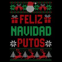 Feliz Navidad Putos Ugly Mexican Christmas Sweater Funny 16 in Basic Backpack
