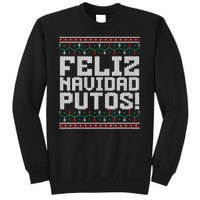 Feliz Navidad Putos Mexican Ugly Christmas Sweater Funny Sweatshirt