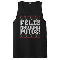 Feliz Navidad Putos Mexican Ugly Christmas Sweater Funny PosiCharge Competitor Tank