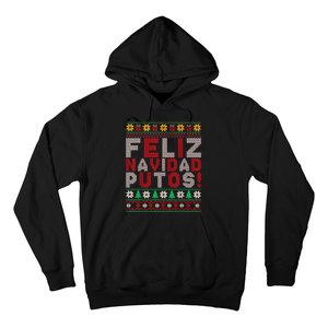 Feliz Navidad Putos Ugly Sweater Christmas Funny Hoodie