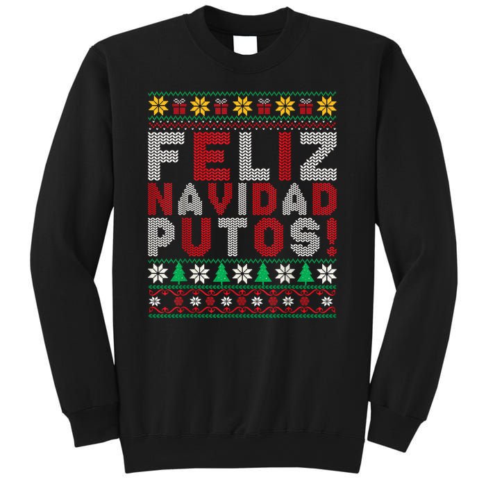 Feliz Navidad Putos Ugly Sweater Christmas Funny Sweatshirt