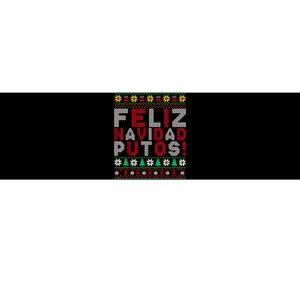 Feliz Navidad Putos Ugly Sweater Christmas Funny Bumper Sticker