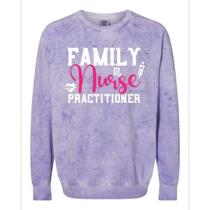 Family Nurse Practitioner FNP Family Nursing Student Gifts Colorblast Crewneck Sweatshirt