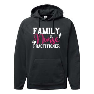 Family Nurse Practitioner FNP Family Nursing Student Gifts Performance Fleece Hoodie