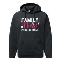 Family Nurse Practitioner FNP Family Nursing Student Gifts Performance Fleece Hoodie