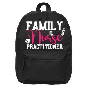 Family Nurse Practitioner FNP Family Nursing Student Gifts 16 in Basic Backpack