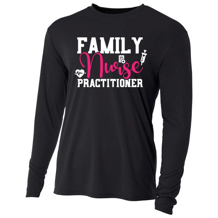 Family Nurse Practitioner FNP Family Nursing Student Gifts Cooling Performance Long Sleeve Crew