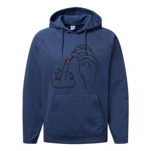 Feminism Nail Polish Performance Fleece Hoodie