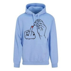 Feminism Nail Polish Unisex Surf Hoodie