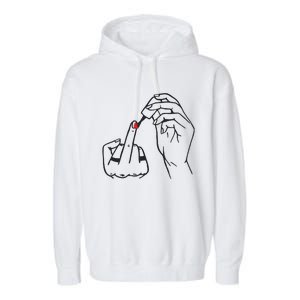 Feminism Nail Polish Garment-Dyed Fleece Hoodie