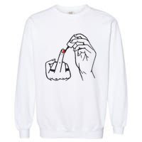 Feminism Nail Polish Garment-Dyed Sweatshirt