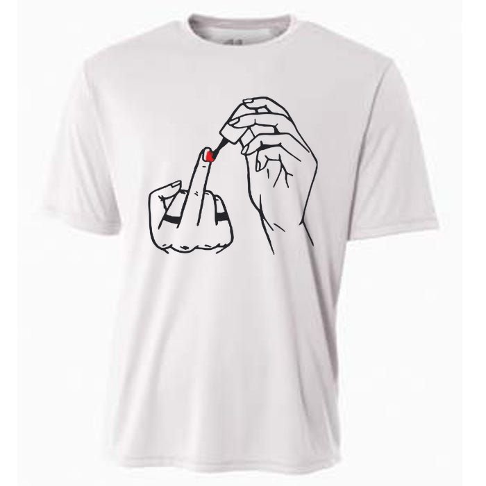 Feminism Nail Polish Cooling Performance Crew T-Shirt