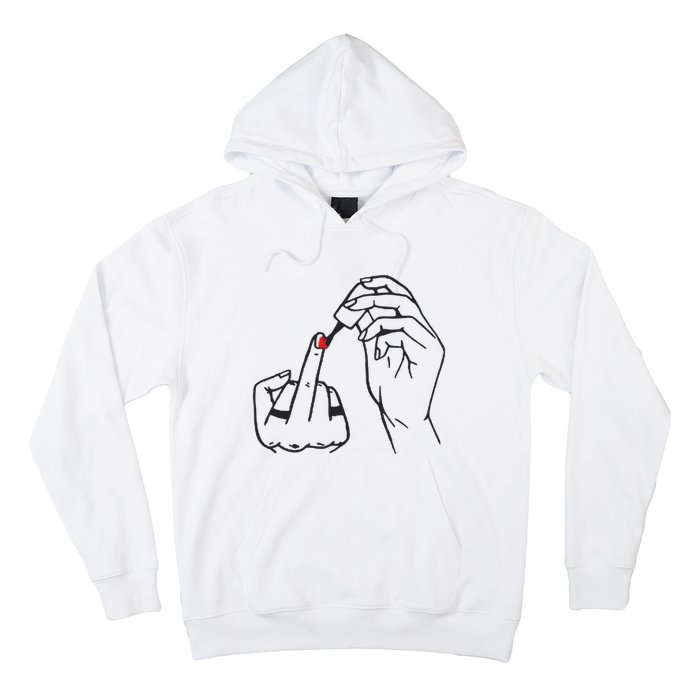 Feminism Nail Polish Hoodie