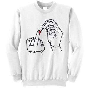 Feminism Nail Polish Sweatshirt