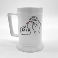 Feminism Nail Polish Beer Stein