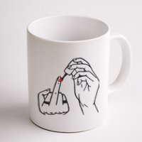 Feminism Nail Polish Coffee Mug