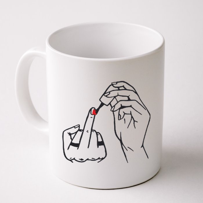 Feminism Nail Polish Coffee Mug