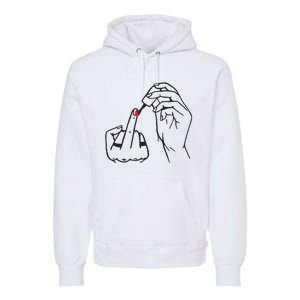 Feminism Nail Polish Premium Hoodie