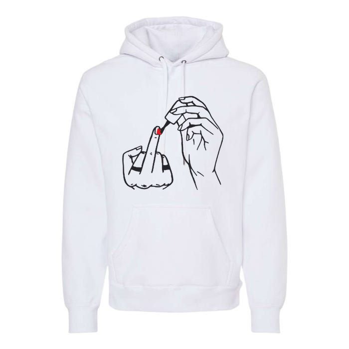 Feminism Nail Polish Premium Hoodie