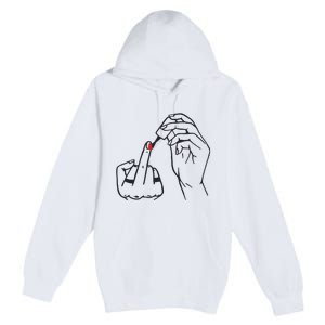 Feminism Nail Polish Premium Pullover Hoodie