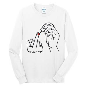 Feminism Nail Polish Tall Long Sleeve T-Shirt