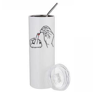 Feminism Nail Polish Stainless Steel Tumbler