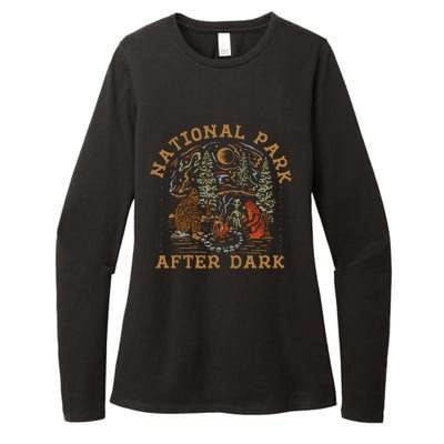 Funny National Park After Dark Womens CVC Long Sleeve Shirt