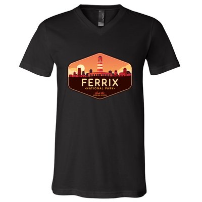 Ferrix National Park Visit The Morlani System! V-Neck T-Shirt