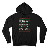 Feliz Navidad Putos Funny Mexican Christmas Sweater Design Hoodie