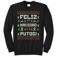 Feliz Navidad Putos Funny Mexican Christmas Sweater Design Sweatshirt