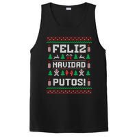 Feliz Navidad Putos Funny Mexican Christmas Sweater Design PosiCharge Competitor Tank