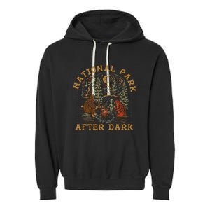 Funny National Park After Dark Gift Garment-Dyed Fleece Hoodie