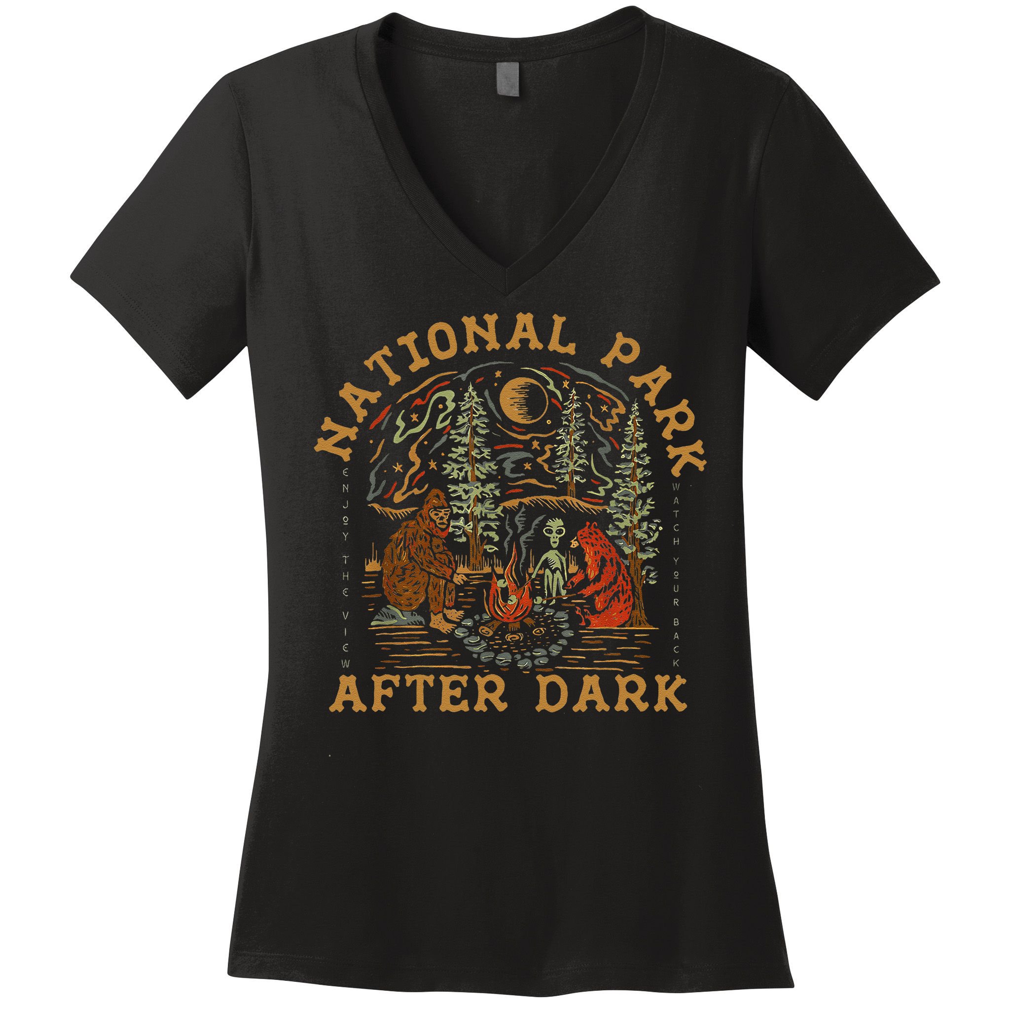 Funny National Park After Dark Gift Women's V-Neck T-Shirt